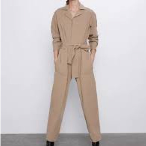 Zara Women's Beige Jumpsuit - Picture 3 of 6
